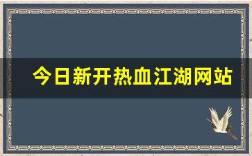 今日新开热血江湖网站(端游热血江湖官网) (2)