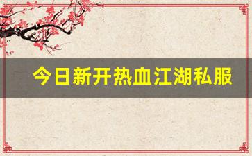 热血江湖sf一条龙：今日新开热血江湖私服 (10)