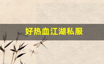 好热血江湖私服 (2)