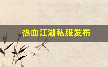 热血江湖转区查询：热血江湖私服发布 (4)