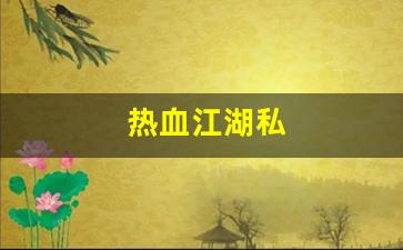 热血江湖私(热血江湖私发网 玩家等级达到10级以上) (2)