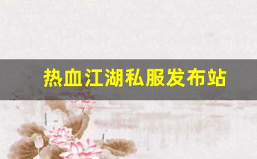 热血江湖私服发布站 (14)