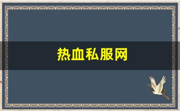 热血江湖sf：热血私服网(热血 sfc) (4)