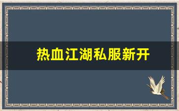 热血江湖私服新开
